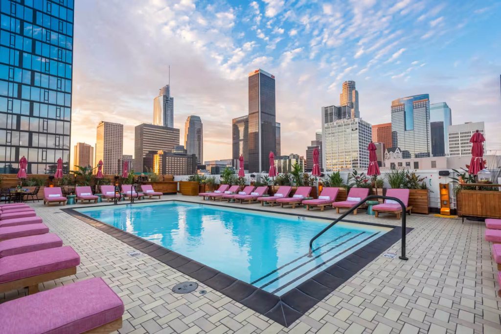 rooftop pool in LA 