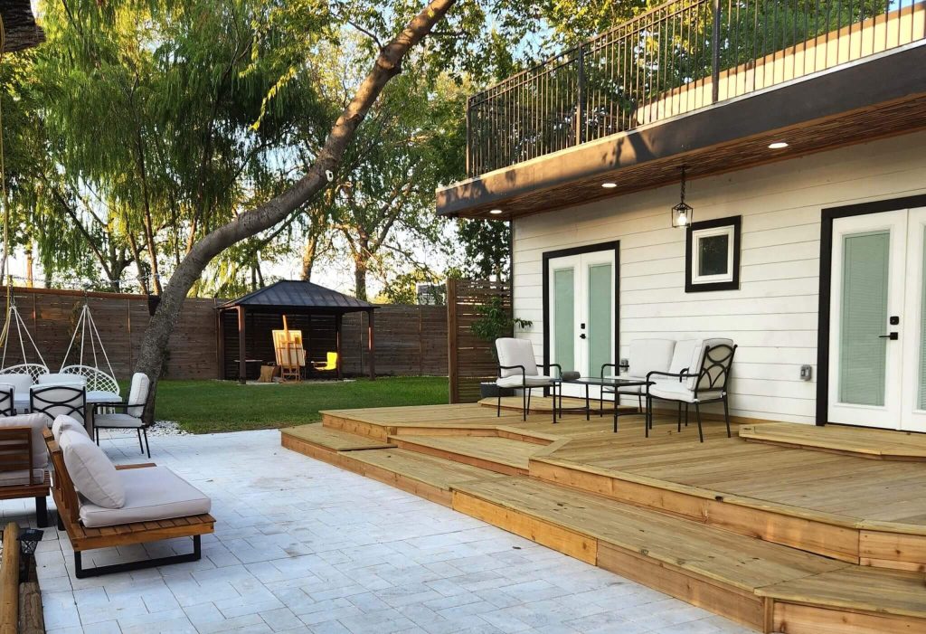 houston texas bachelorette party modern bungalow for outdoor events room