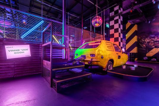 Junkyard Golf Club on X: Born Trippy? Rave through the 90s on course Dirk.  Exclusive to our London Junkyard, expect big tunes, furry walls and  distorted floors 🏌️‍♀️. Book now 🔗 in